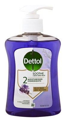 Dettol Flüssigseife 250ml mit Pumpe Sanft & Pflege Handseife