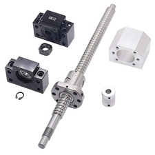 SFU1605 RM1605 Ball Screw Set Metal Nut BK/BF12 Dia 16mm 5mm Lead 300mm CNC