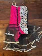 Vintage 1980  s Dance Costume Whirl A Weve Adult Medium Dance Creations Pink LOOK