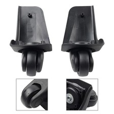 2x Replacement Luggage/Suitcase Spare Swivel Wheel 360  Spinner W001 Black