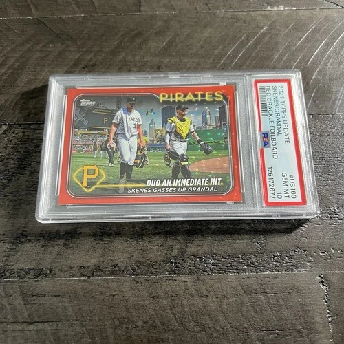 Paul Skenes 2024 Topps Update RC Red Crackle Yasmani Grandal #US160 /199 PSA 10