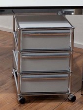 USM Haller Rollkontainer , wie Neu, Lichtgrau