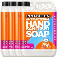 ProKleen Antibacterial Hand Sanitiser Soap Liquid 20L Kitchen & Hospital Use 2.00 per litre