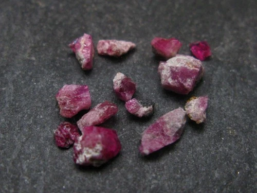 Nice Lot of Bixbite Red Emerald Beryl Crystals From Utah USA - 2.00 Carats
