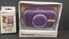 POLAROID SNAP EVA Purple Case W/ 50 Pk 2x3 Zink Zero Photo Paper NIB
