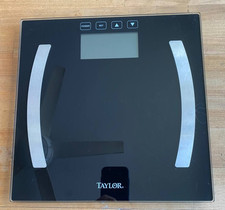 Taylor Body Fat Scale Model 5573F Glass Digital Bath