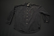 VTG 90s Levi's Red Tab Metal Button Denim Shirt XL Black Jean 10326KS
