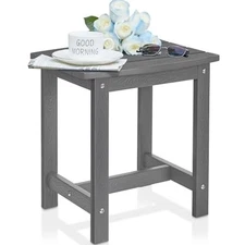  Outdoor Side Table, HIPS Adirondack Small Single Table, Waterproof Square 