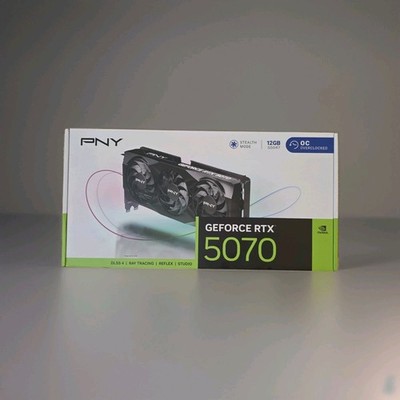 PNY NVIDIA GeForce RTX 5070 Graphics Card 12GB GDDR7 OC
