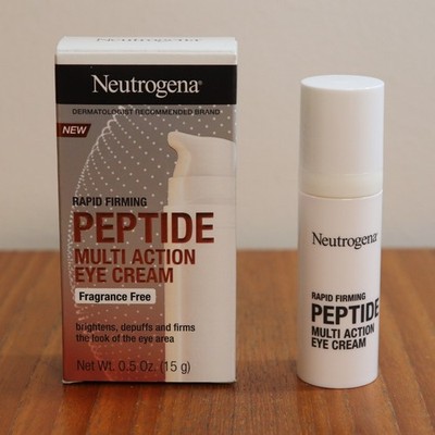 NEW Neutrogena Rapid Firming Peptide Multi Action EYE Cream Firm DePuff Brighten