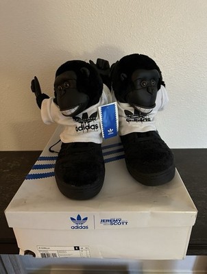 Adidas Jeremy Scott Gorilla JS Black V24424 - RARE SIZE 12.5 - NEW WITH TAGS 