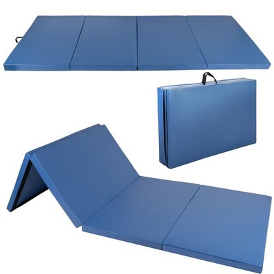 Polar Aurora 4'x8'x2 Multipe Colors Thick Folding Gymnastics 4'x8'x2, Blue 
