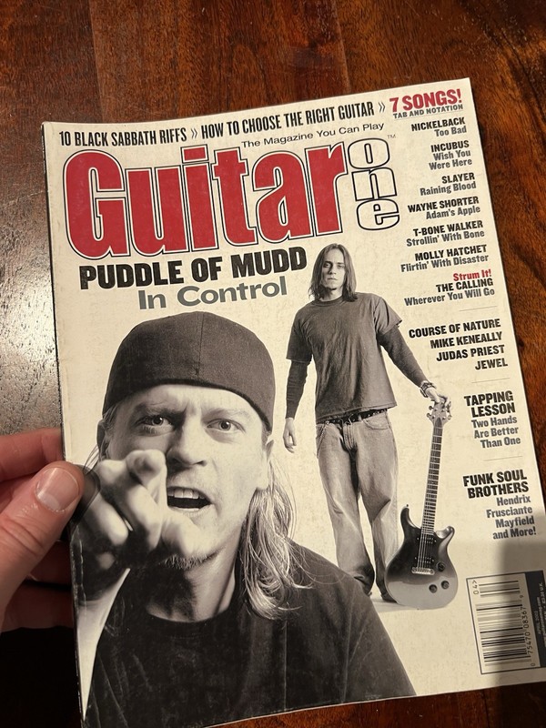 Guitar One Magazine April 2002 Puddle of Mudd in Control, 10 Black Sabbath Riffs