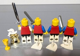 LEGO 6044 Royal King's Carriage Flag Shield Sword Royal Knight Minifigs