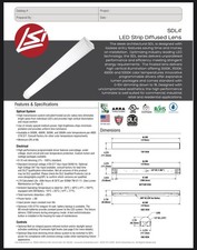 LSI 4ft LED Ceiling Light Fixture Garage Shop Dimmable Commercial Shop USA MADE