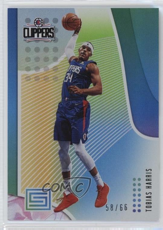 2018-19 Panini Status Aspirations 58/66 Tobias Harris #27 oh4