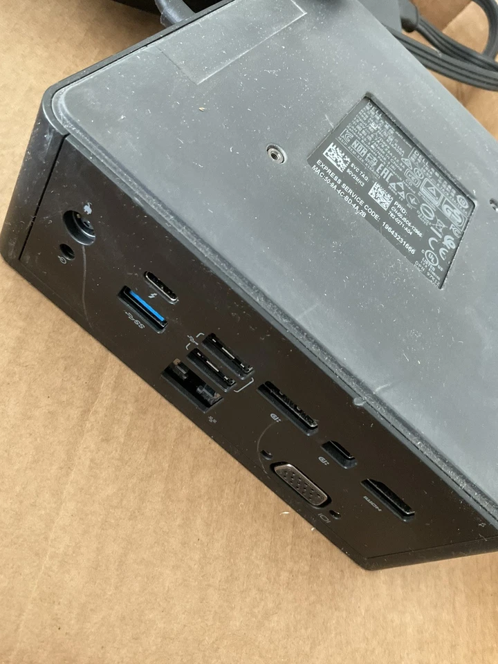 Original Dell Thunderbolt Dock USB Tipo-C 0J5C6 TB16 K16A + 130W Adaptador de CA Foto 3 de 4