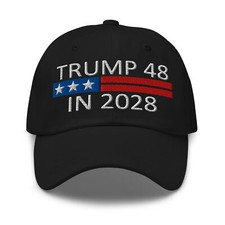 Trump 48 in 2028 Baseball Cap Dad Hat for Men Women