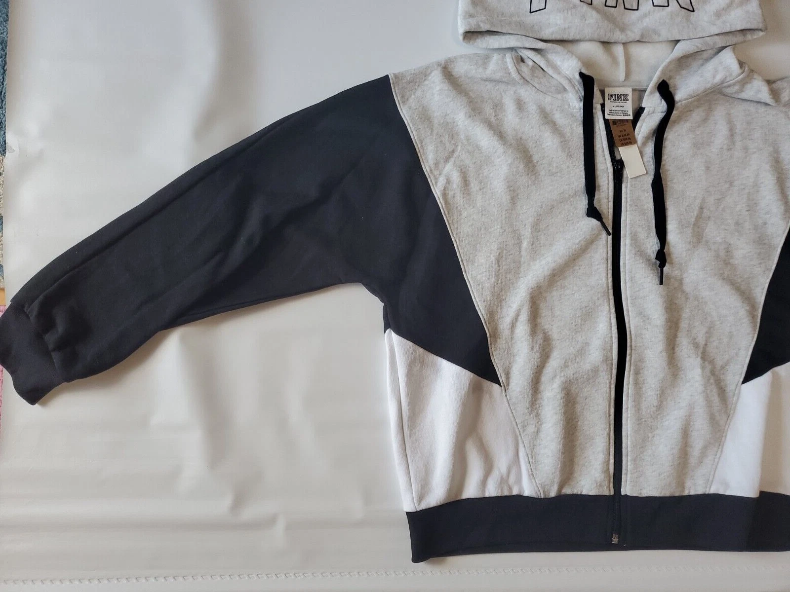 UNDERCOVER Felpa con cappuccio Victoria's Secret ROSA perfetta cerniera intera M