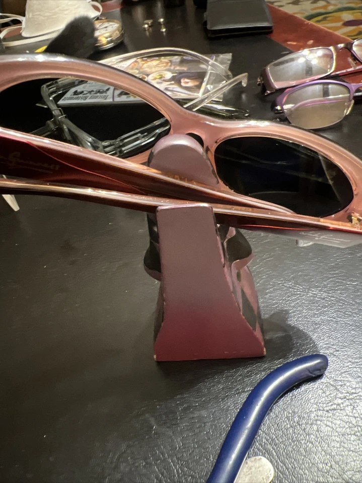 GAFAS DE SOL LULU GUINNESS Glamour Niña L413 Rojo Marrón Ojo de Gato Foto 3 de 4