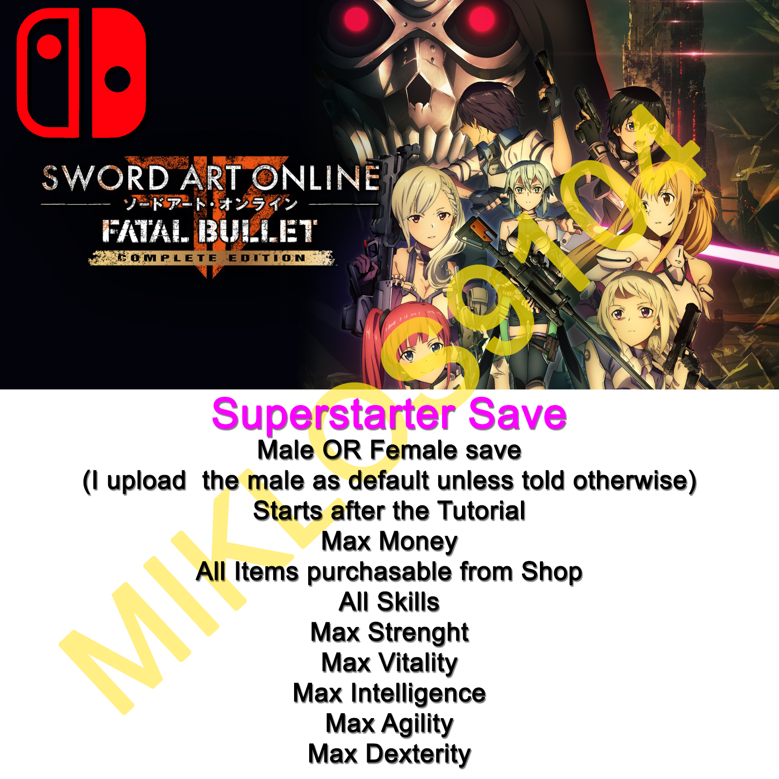 Sword Art Online: Fatal Bullet Complete Editio (2019, Nintendo Switch) for  sale online