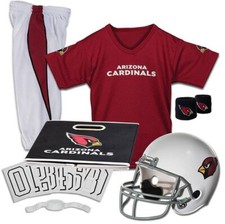 Arizona Cardinals Kids NFL 8pc Deluxe Football Uniform Set, Large