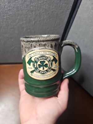 Deneen Pottery 2020 2nd EdSt Paul Firefighters Mug St Patrick s Day Parade