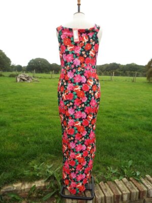 chinese dress ladies Boho Off Shoulder Floral Maxi Dress – Blue Strapless Summer Dress – Boho  Beach Hut main image 0