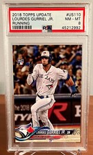 2018 Topps Update Lourdes Gurriel Rookie RC #US110 PSA 8 NM-MINT - FLAWLESS CASE