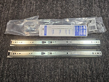 QTY 4 Knape Vogt Drawer Slide 20" Anochrome Full Extension 100 lb 8400P 20