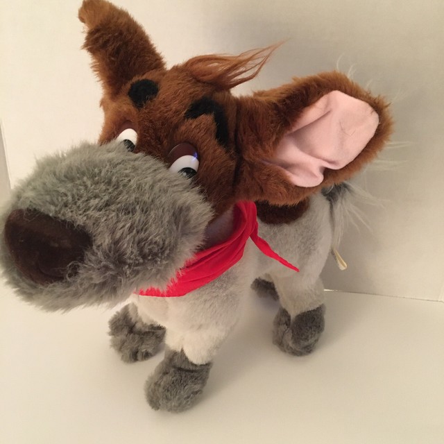 Disney Oliver and Company Dodger the Dog Plush Stuffed Animal 1988
