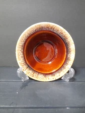 HULL CRESTONE BROWN DRIP 6" Wide Rim Fruit/Dessert/Sauce Bowl (J11)