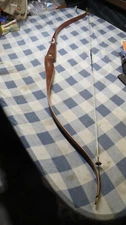 Vintage Ben Pearson Silver Sov. Recurve Bow Right Handed 39 lb 62 Inch w/ String