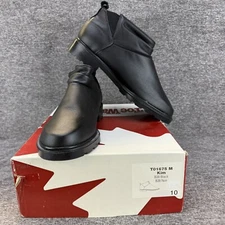 ✅Toe Warmers Kim Waterproof Black Leather Womens Size 10M Ankle Boots T01675 NWT