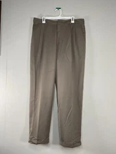 John Henry Pleated Dress Pants Men's 38 x 32 High Rise Beige Office Business