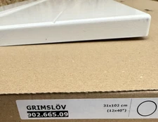 IKEA Grimslov Off-White 12x40 Cabinet Door 902.665.09 - Discontinued! (OBO) NIB