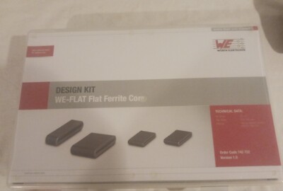 Wurth Elektronik WE-FLAT Ferrites Design Kit. 742-722 / Sturdy case. Ships Free.