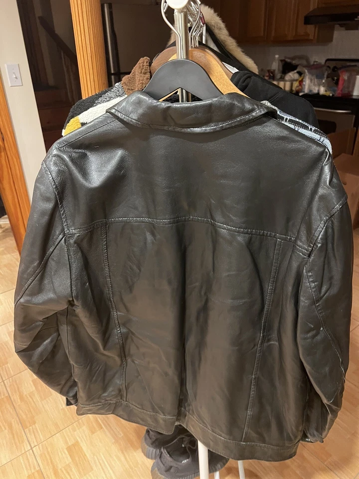 Chaqueta de cuero Joseph Abboud Foto 2 de 4