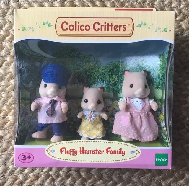 calico critters fluffy hamster family