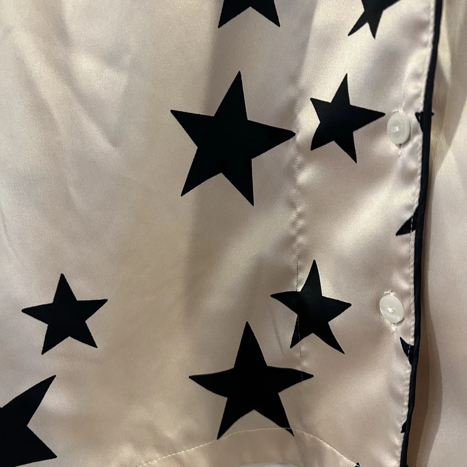 Pijama Victoria Secret Estrella Satinado Esmaltado Talla XS Leer Foto 4 de 4