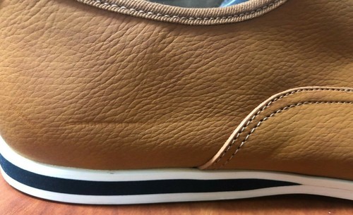 Men’s Aldo Brown Tan Leather Lace Up Casual Shoe Size 8 New Without Box - Picture 4 of 12