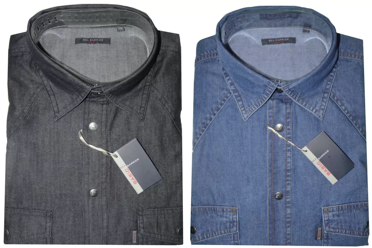 camicia uomo jeans