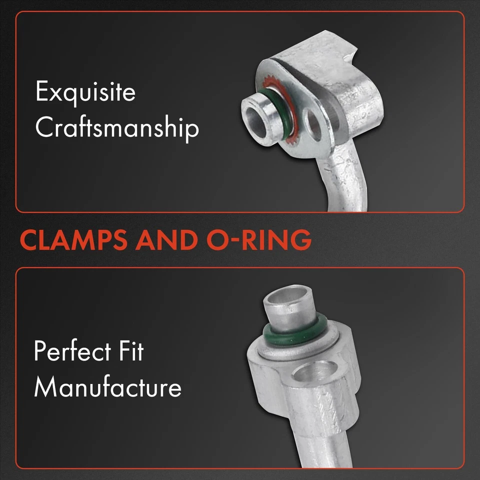 Conjunto de manguera de aire acondicionado de succión y descarga para Ford Fiesta 2011 2012 2013 L4 1,6 L Foto 4 de 4