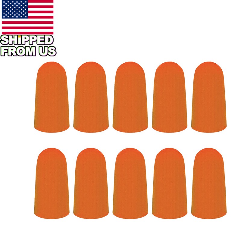 5 Pairs Ear Plugs Lot Bulk Soft Orange Foam Sleep Travel Noise Shooting Earplugs