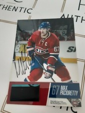 Max Pacioretty Hockey Card Stick Game Used Auto Autograph Rare Canadiens Limited