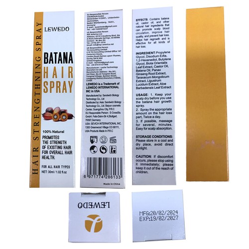 2x Batana Oil Spray for Hair Growth, 30ml Batana Oil Spray, Repair Damaged Hair - Picture 13 of 14