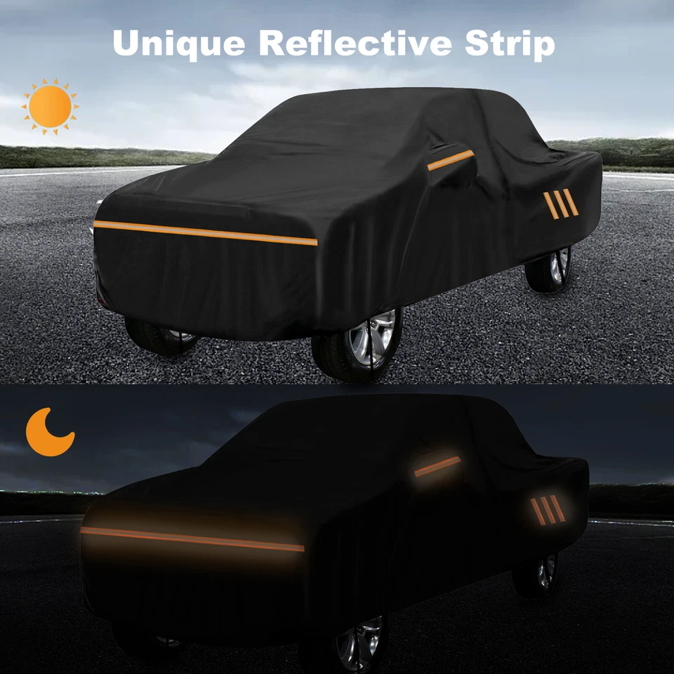 皮卡车汽车保护套 100% 防水 210D+PU 更耐用 适用于丰田塔科马 — 第 4/4 张图片