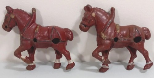 Vtg Cast Iron Beer Ale Wagon Toy Replacement Parts Clydesdales Horse Team Horses - Picture 2 of 3
