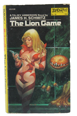 Lion Game by James H Schmitz 1973 Daw Books Paperback Kelly Freas Cover Art