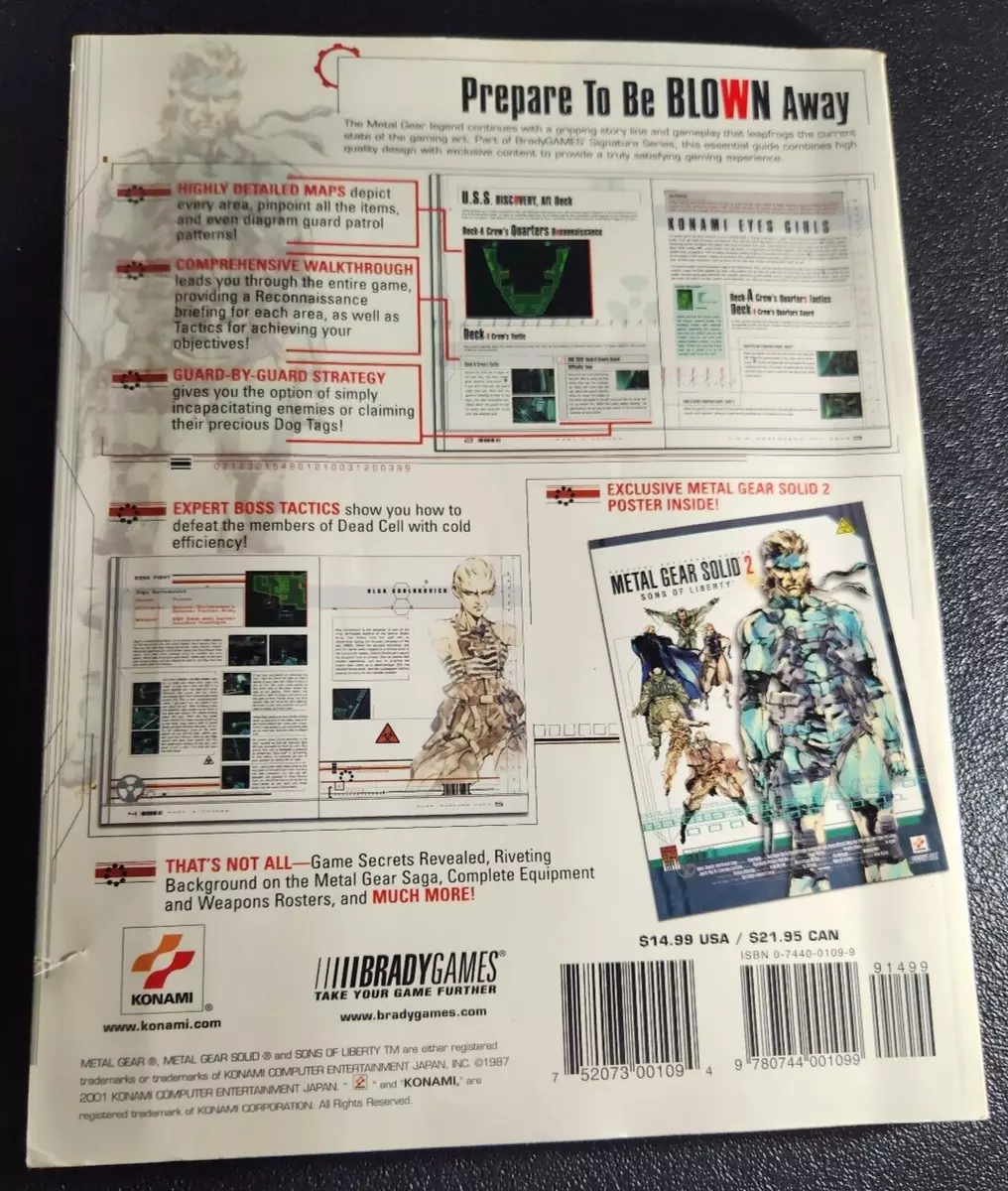 Metal Gear Solid 2: Sons of Liberty Official Strategy Guide: Birlew, Dan:  9780744001099: : Books